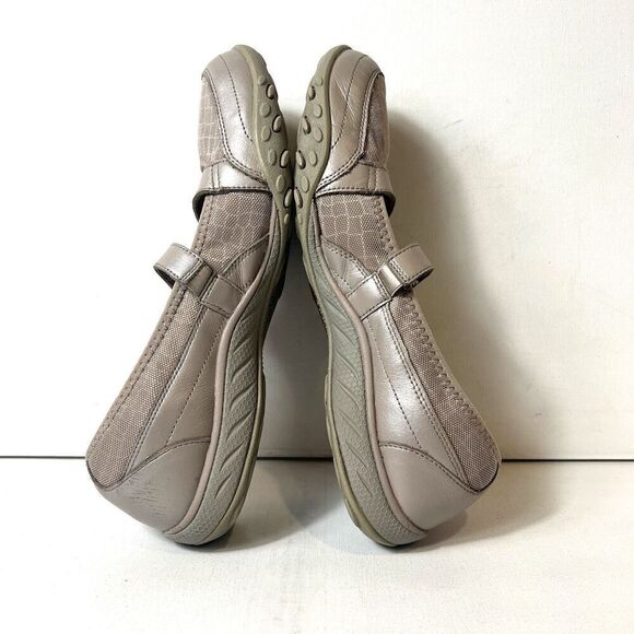 Skechers Memory Foam Women 9.5 Comfort Casual Brown Leather/Textile Slip On Flat - Picture 6 of 11